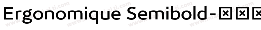 Ergonomique Semibold字体转换